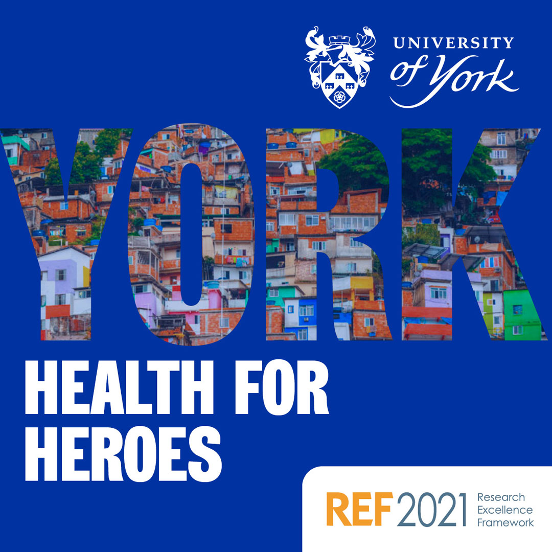 Poster saying York and health for Heroes